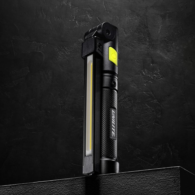 Unilite IL-925R Rechargeable LED Inspection Light 925 Lumens, Folding Magnetic Work Light, USB-C Charging, Shock & Water Resistant, Aluminum Body - Image 1